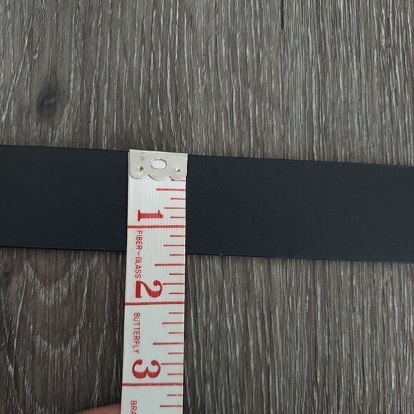 Black Color Block Belt 39.5" Long - Picture 5 of 5